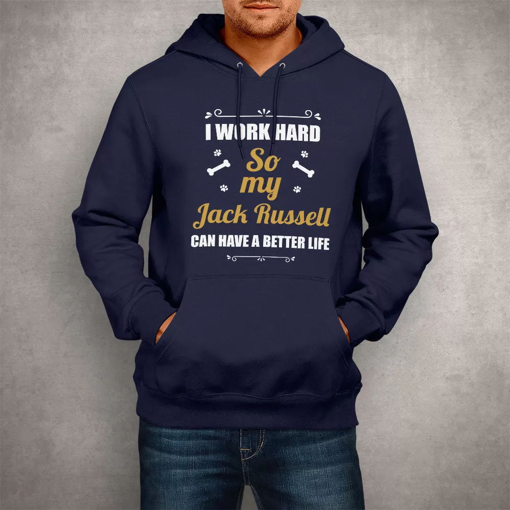 Personalized Unisex Hoodie, I Work Hard