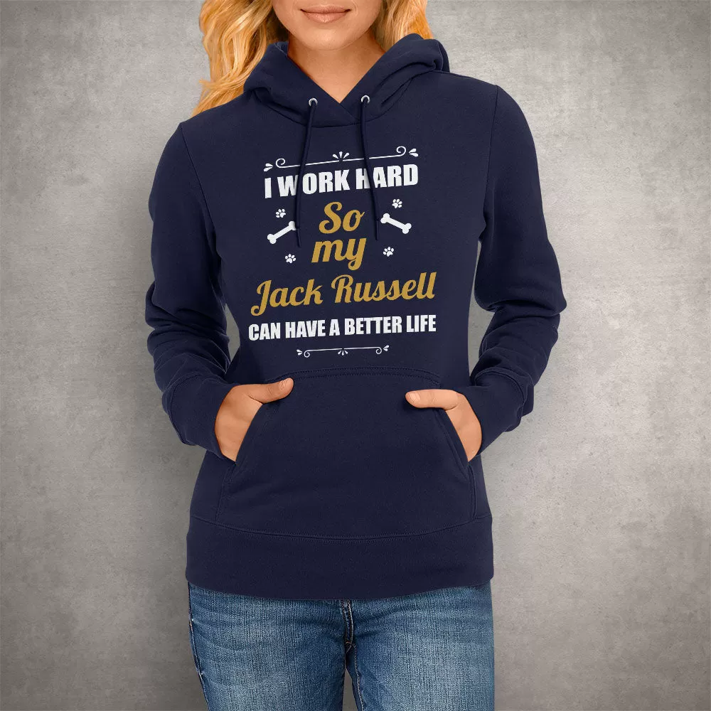 Personalized Unisex Hoodie, I Work Hard