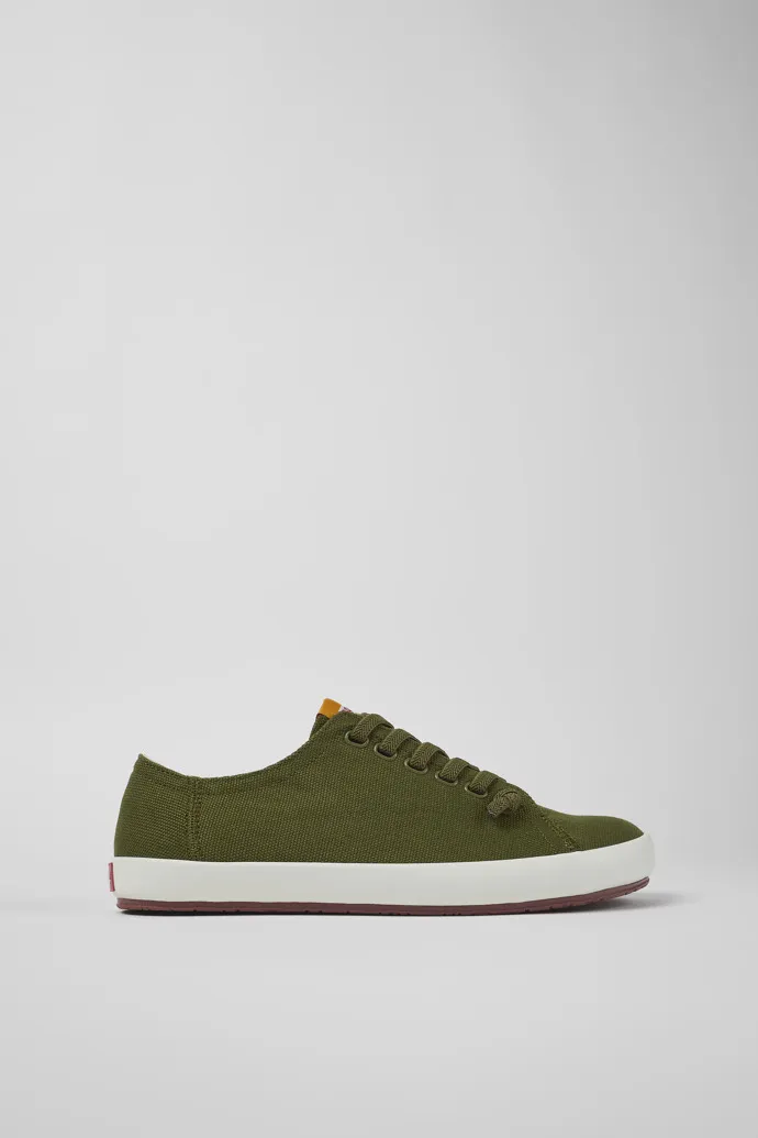 Peu Rambla Green Textile Sneaker for Men