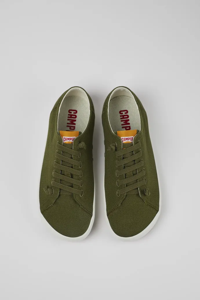 Peu Rambla Green Textile Sneaker for Men