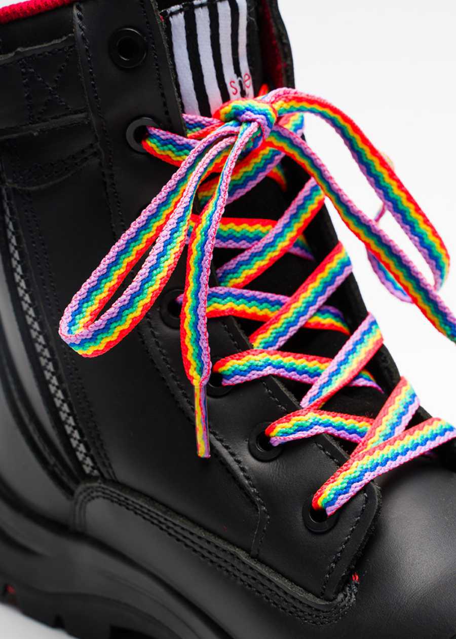 Rainbow boot laces (1.5m)