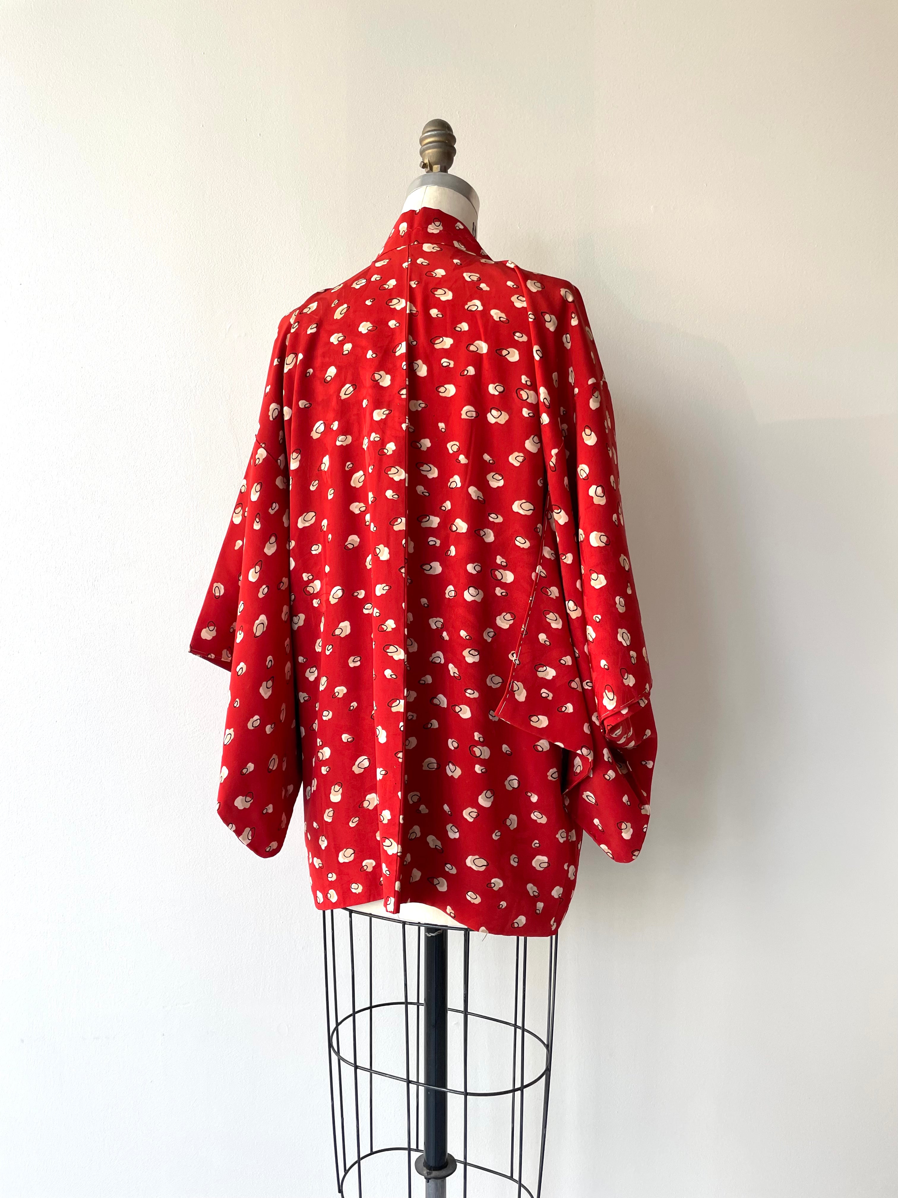 Red Cloud Silk Haori