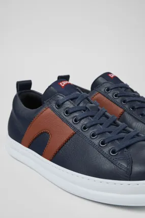 Runner Blue Leather Sneaker for Men