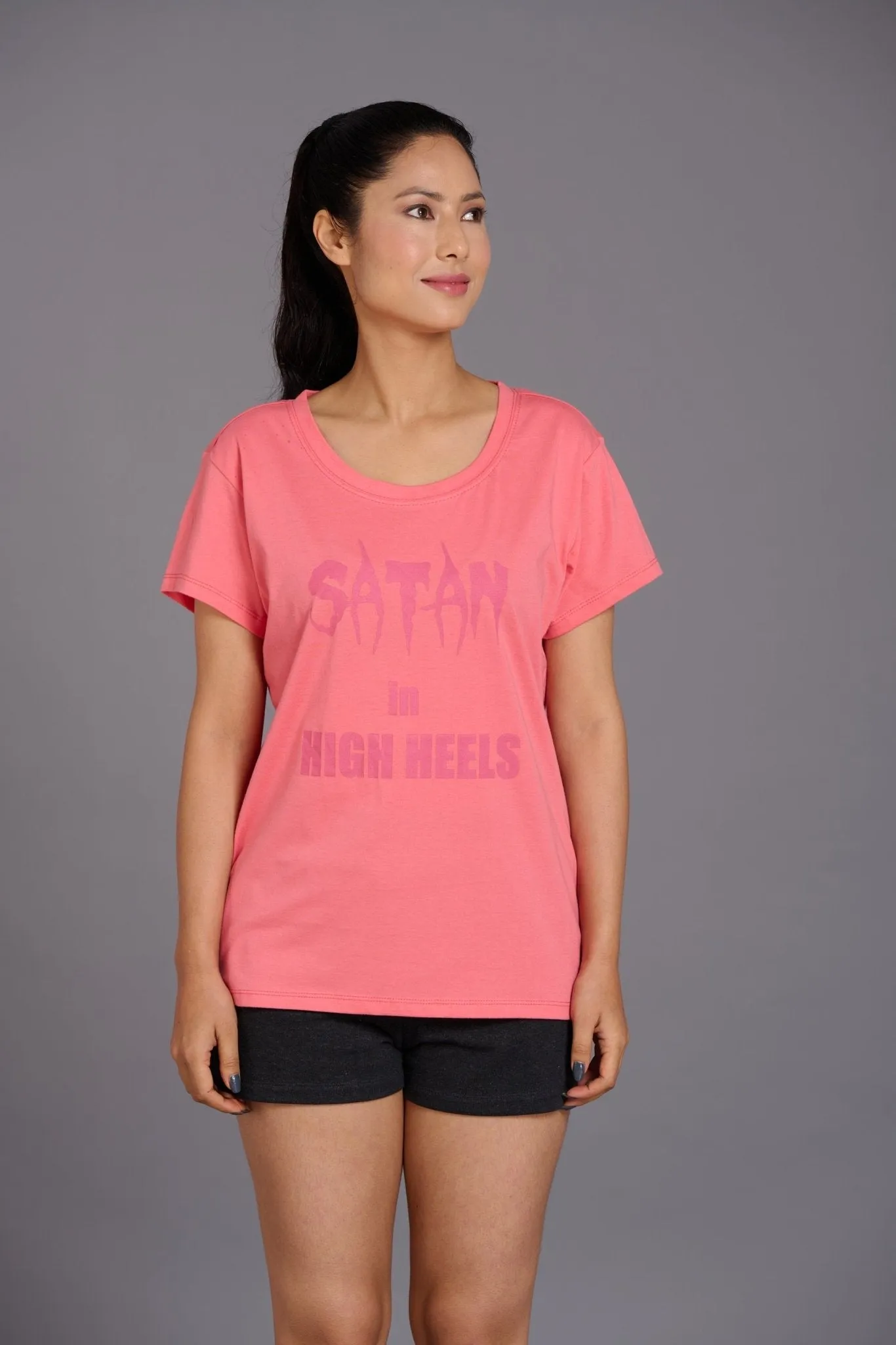 Satan In High Heels Oversized T-Shirt for Women