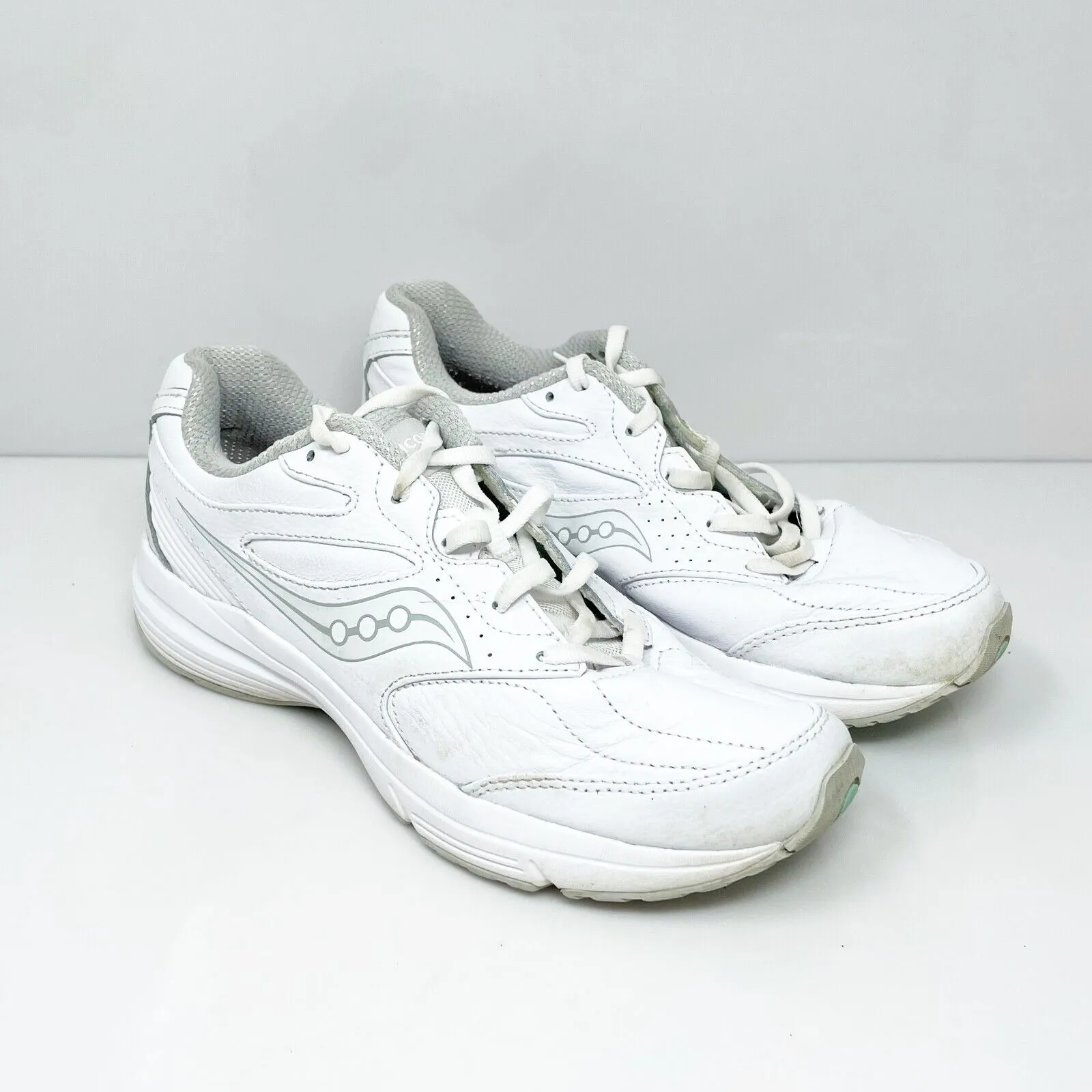 Saucony Womens Integrity Walker 3 S50208-1 White Casual Shoes Sneakers Sz 8.5 W