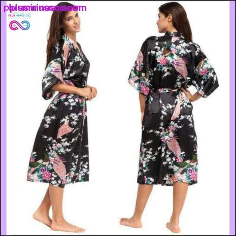 Silk Kimono Robe Bathrobe Women Satin Robe Silk Robes Night