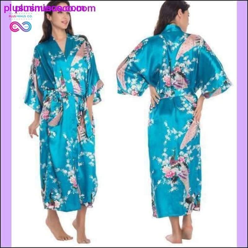 Silk Kimono Robe Bathrobe Women Satin Robe Silk Robes Night