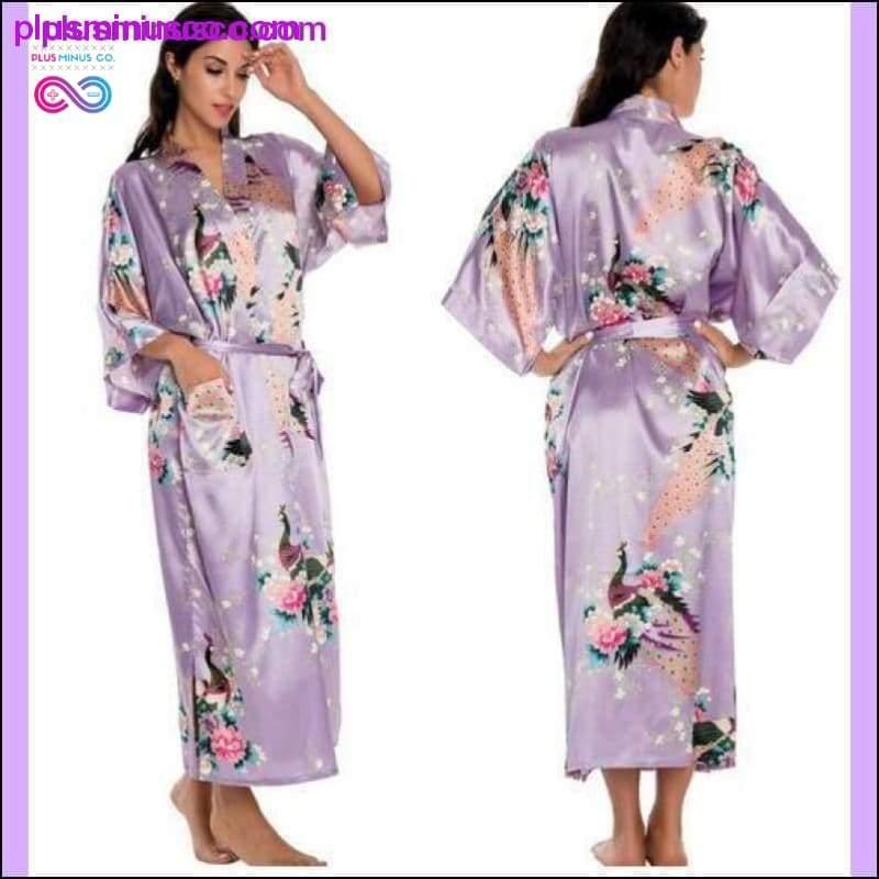 Silk Kimono Robe Bathrobe Women Satin Robe Silk Robes Night