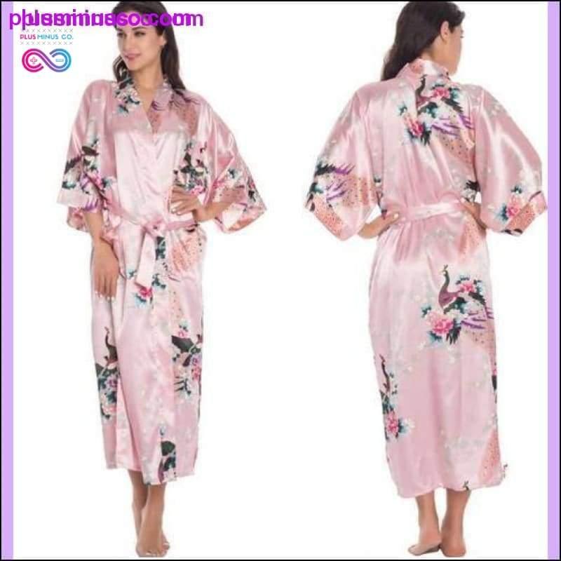 Silk Kimono Robe Bathrobe Women Satin Robe Silk Robes Night