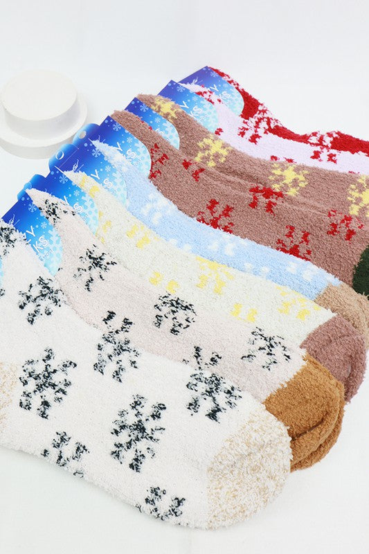 Snowflake Cozy Socks