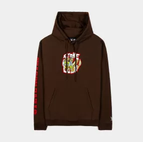 SP x WWE Yeah Pullover Mens Hoodie (Brown/Orange)