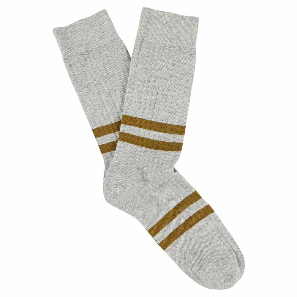 Stripes socks - Grey / Mustard