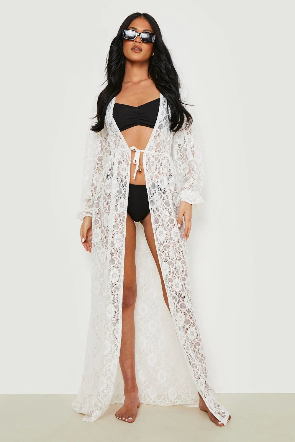 Tall Lace Beach Kimono