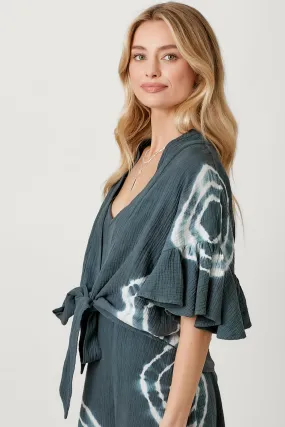 Tie Dye Double Guaze Kimono