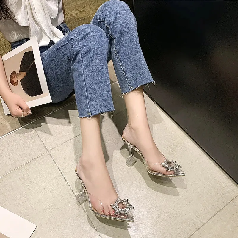 Transparent Crystal High Heels