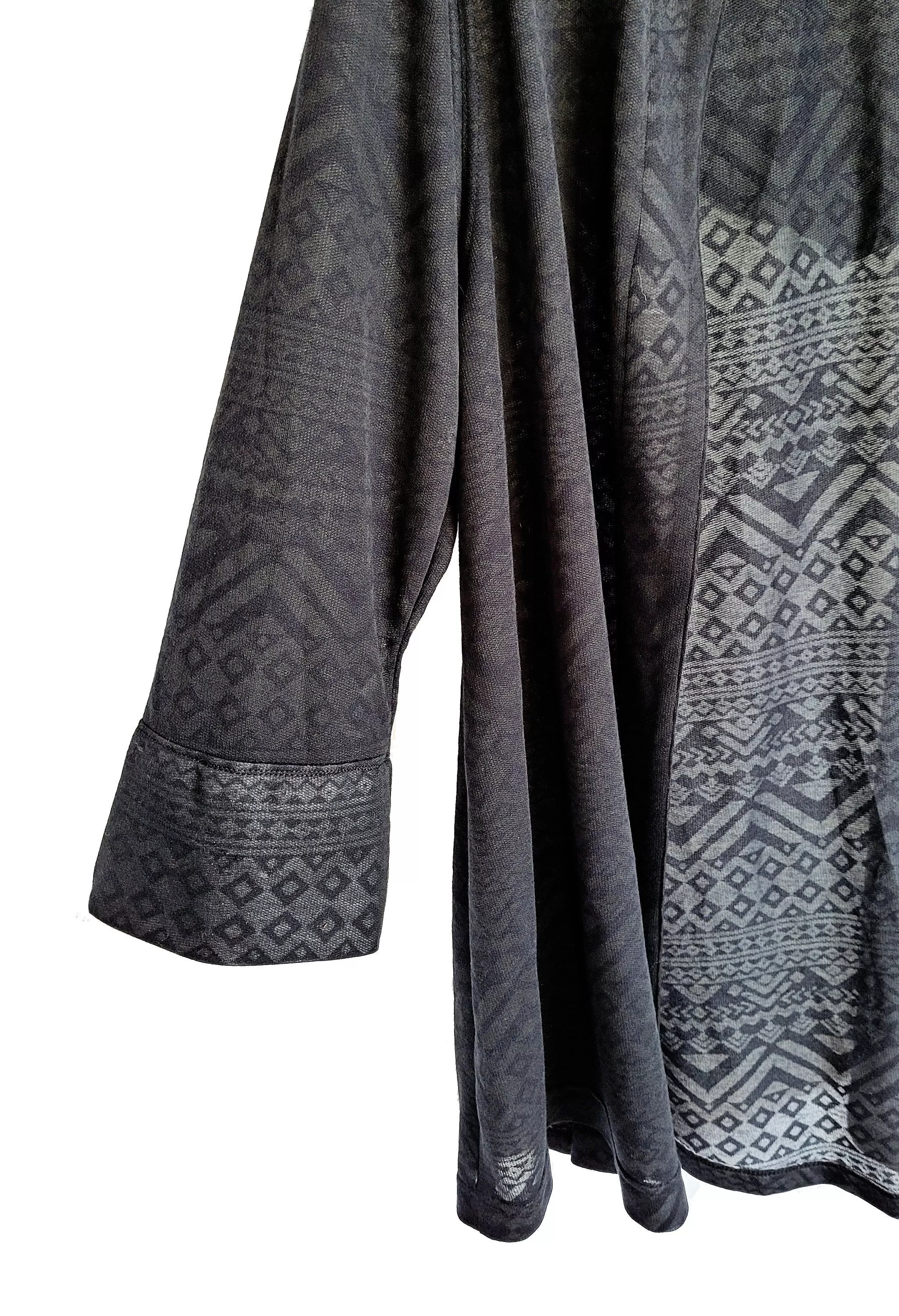 Tribal Sheer Black kimono cardigan