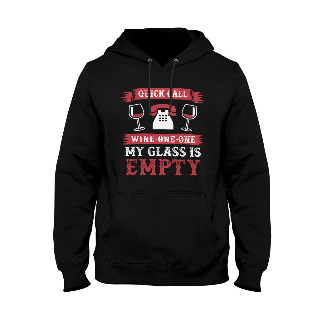 Unisex Hoodie My Glass Is Empty