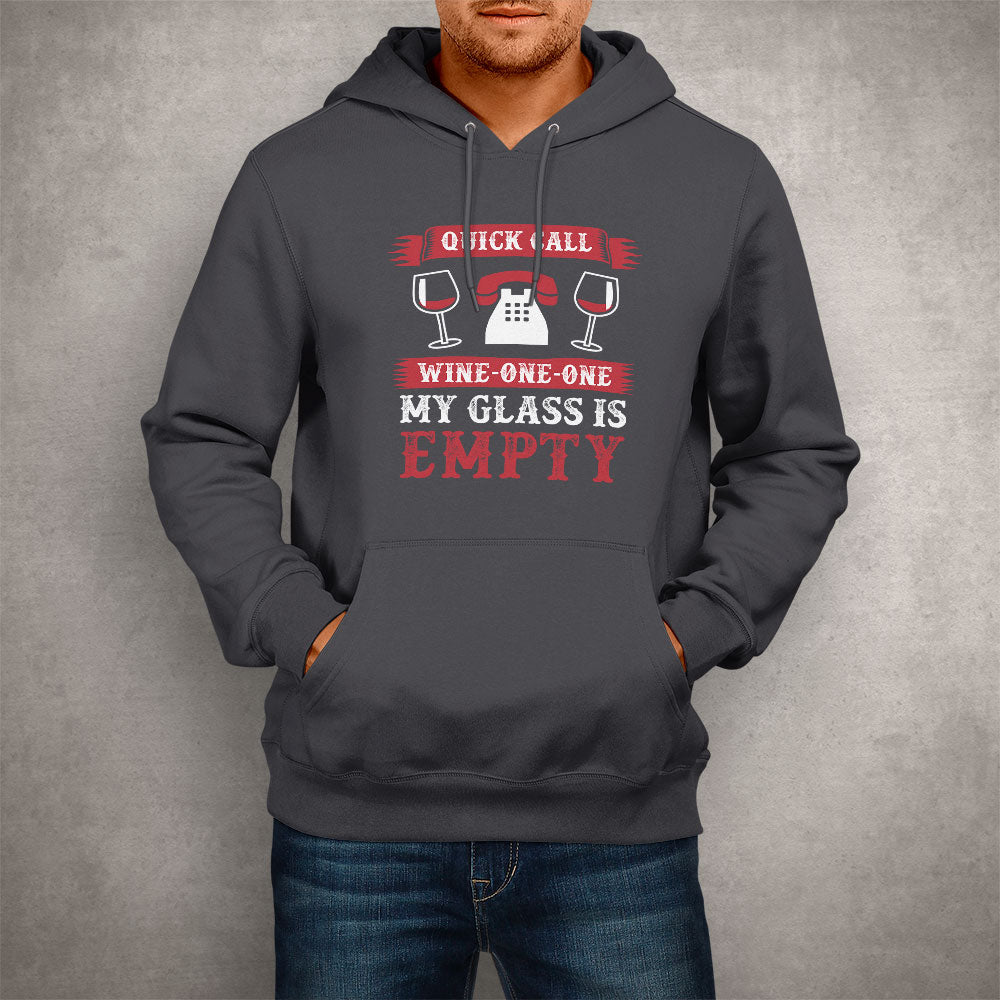 Unisex Hoodie My Glass Is Empty