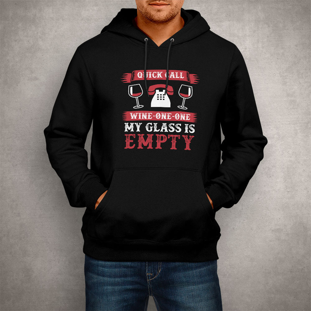 Unisex Hoodie My Glass Is Empty