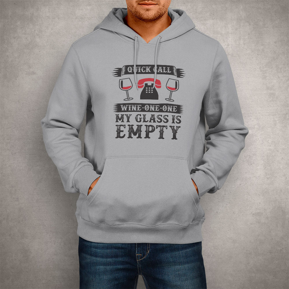 Unisex Hoodie My Glass Is Empty