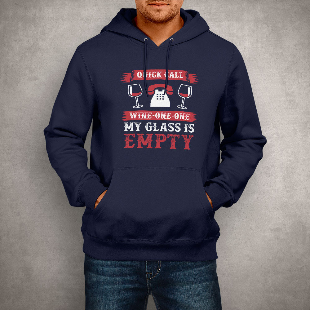 Unisex Hoodie My Glass Is Empty