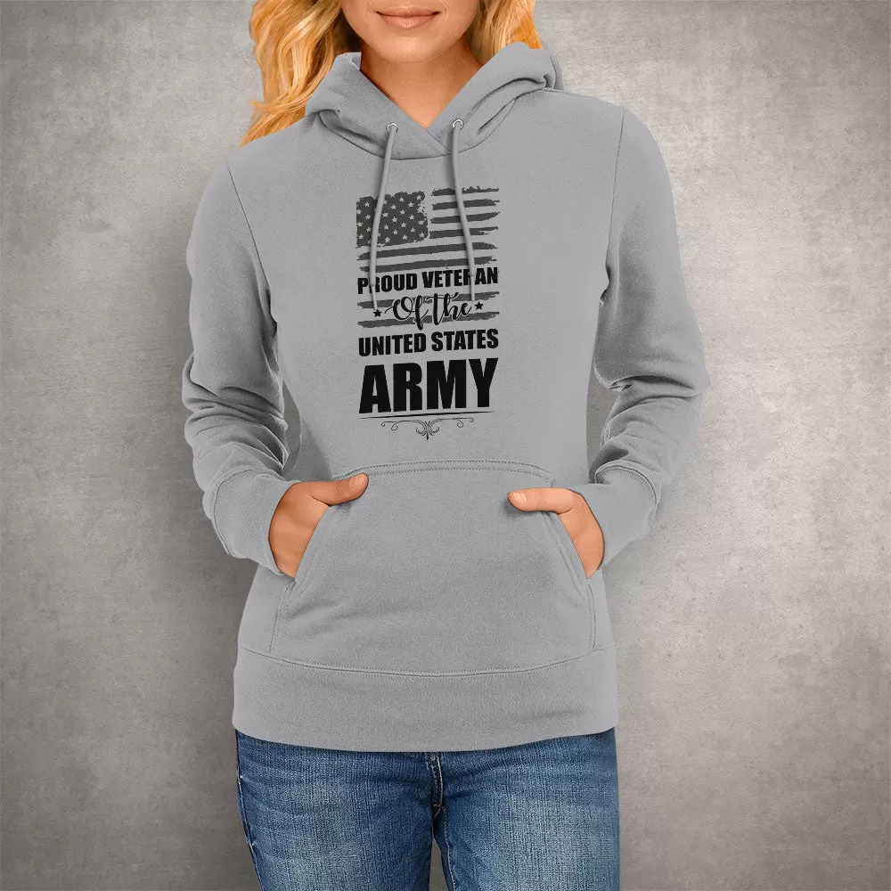 Unisex Hoodie Proud Veteran USA