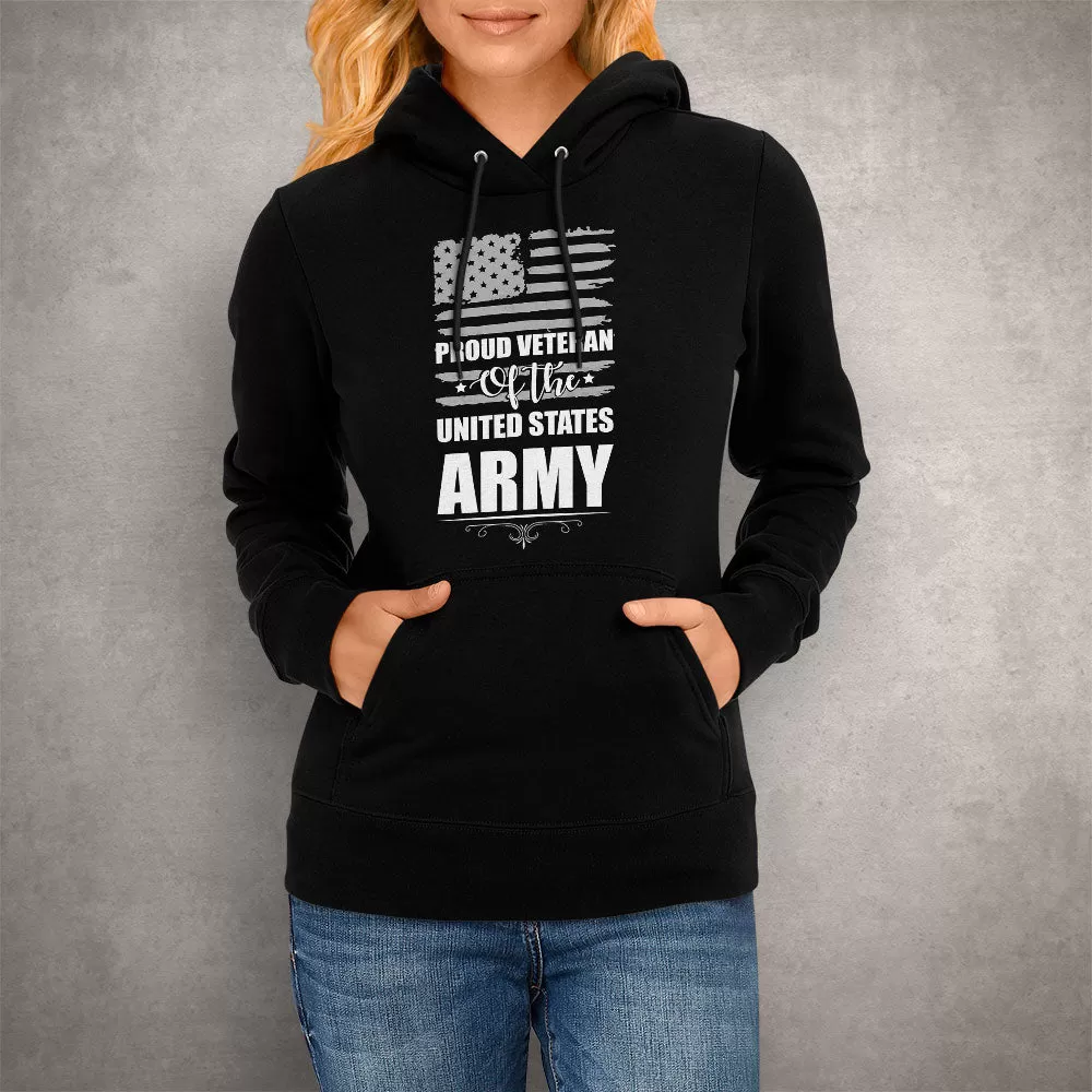 Unisex Hoodie Proud Veteran USA