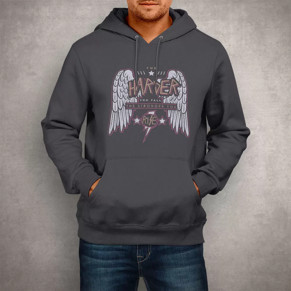 Unisex Hoodie The Harder You Fall Stronger you Rise