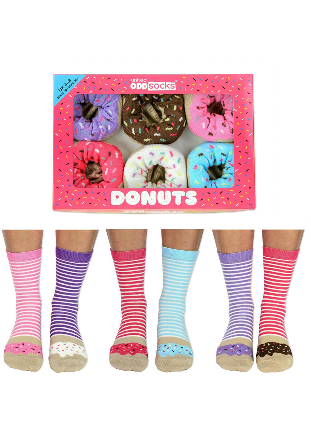 United Odd Socks 6 Women's Socks Donuts