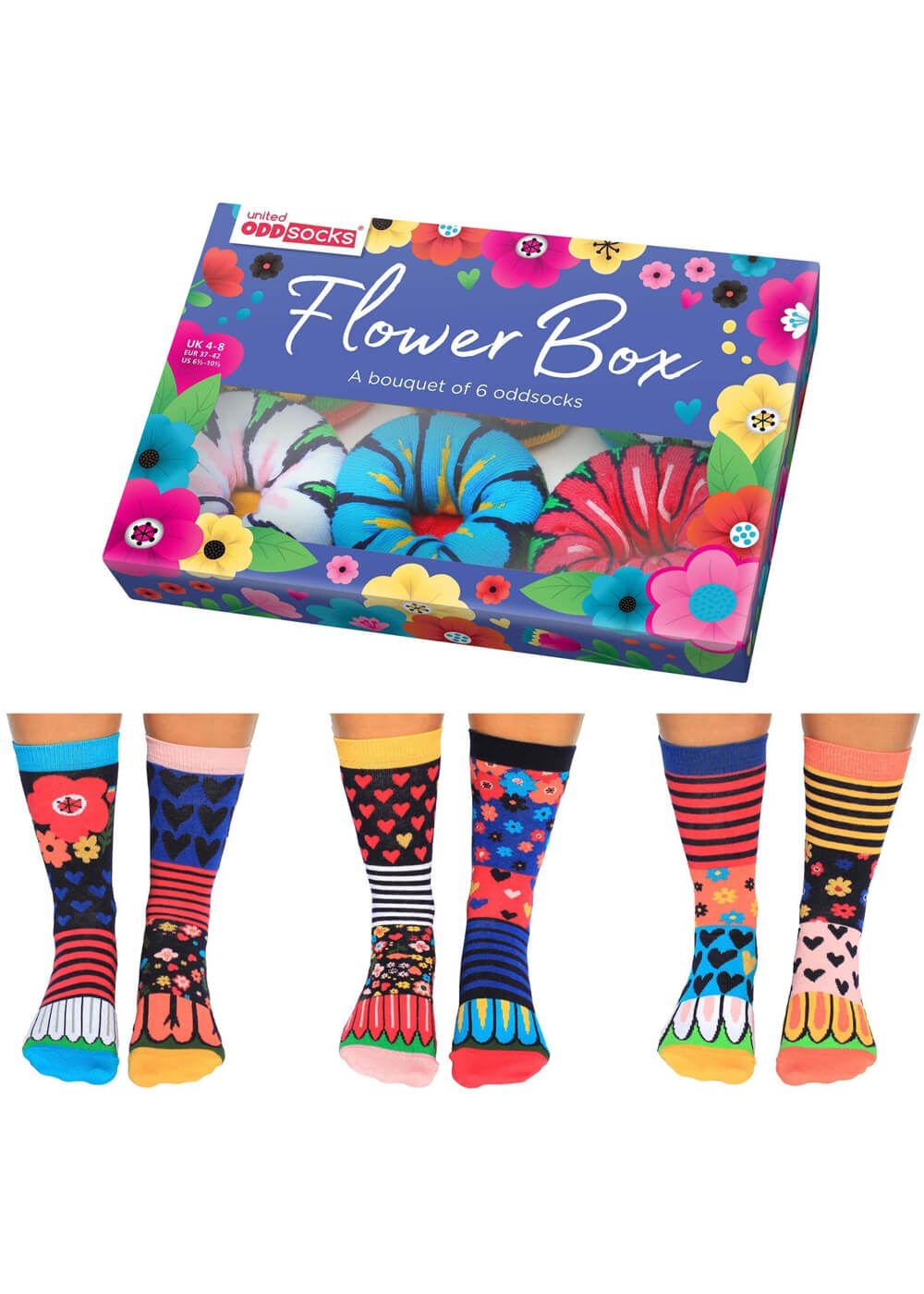 United Odd Socks 6 Women's Socks Flower Box