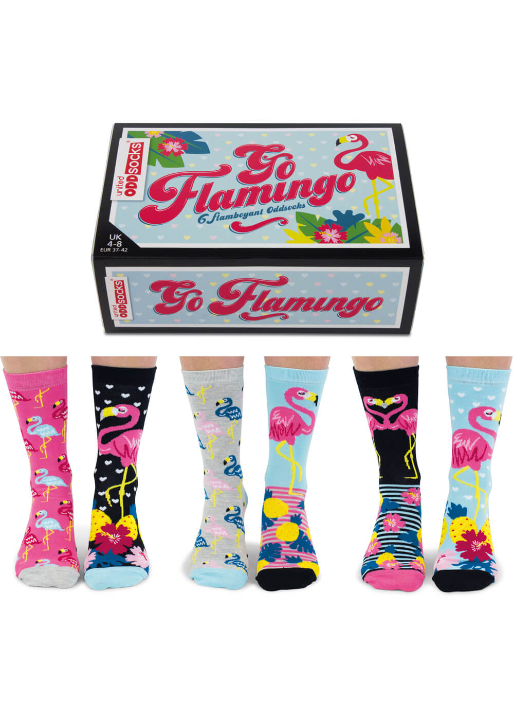 United Odd Socks 6 Women's Socks Go Flamingo