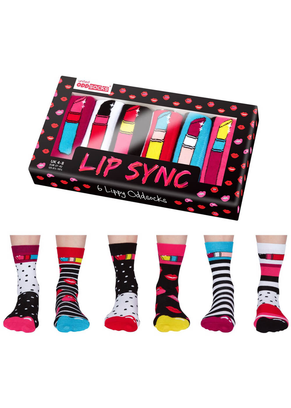 United Odd Socks 6 Women's Socks Lip Sync