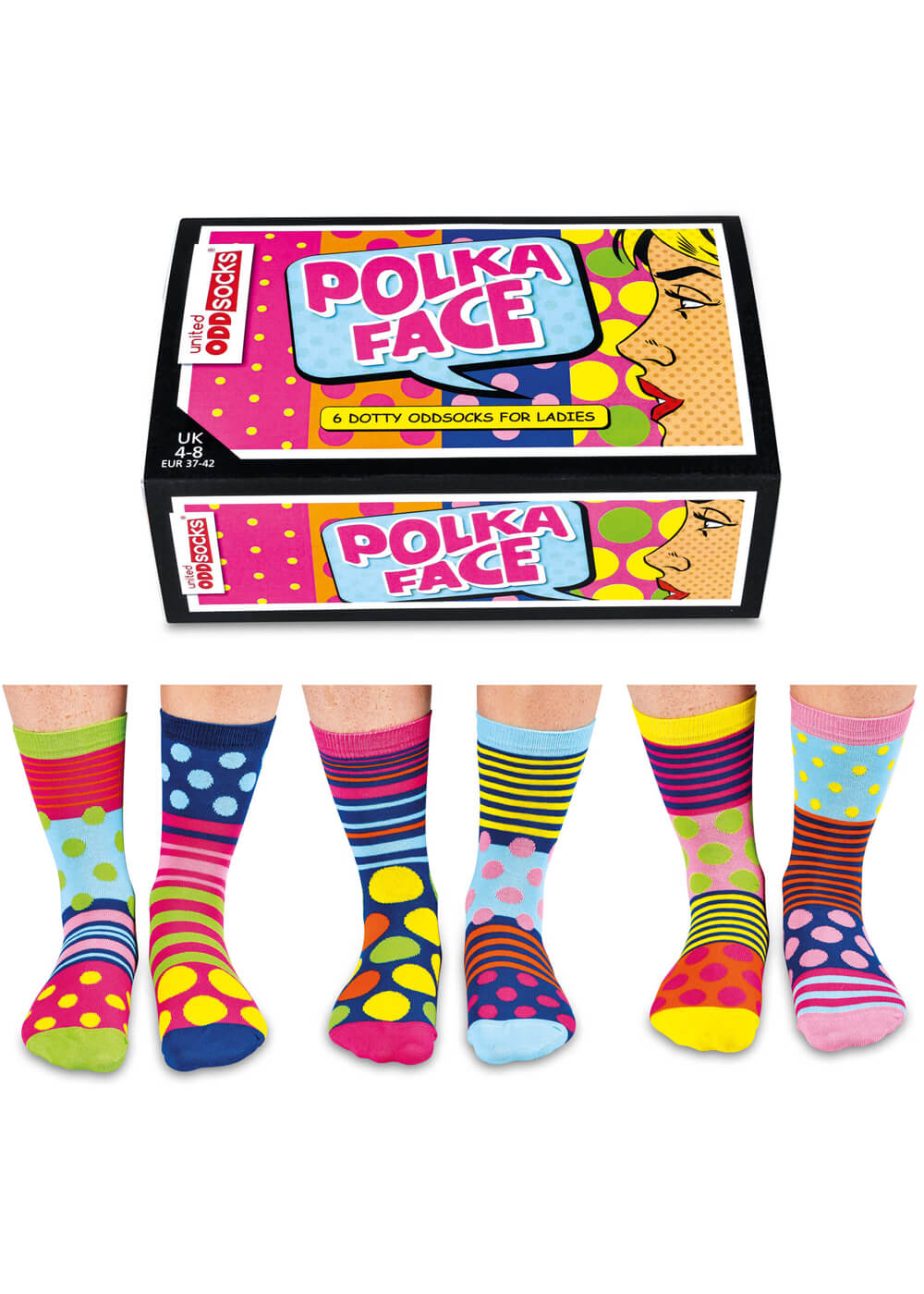 United Odd Socks 6 Women's Socks Polka Face