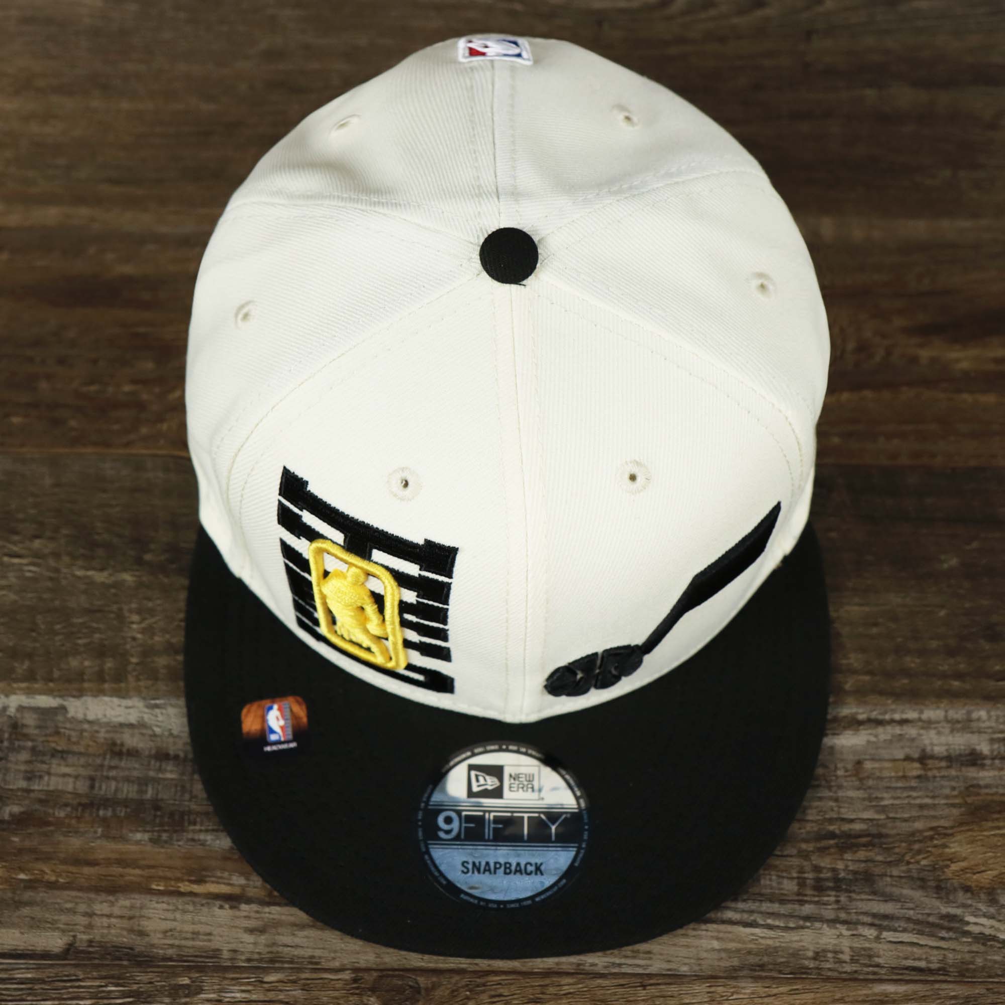 Utah Jazz NBA 2022 Draft Gray Bottom 9Fifty Snapback | New Era Cream/Black