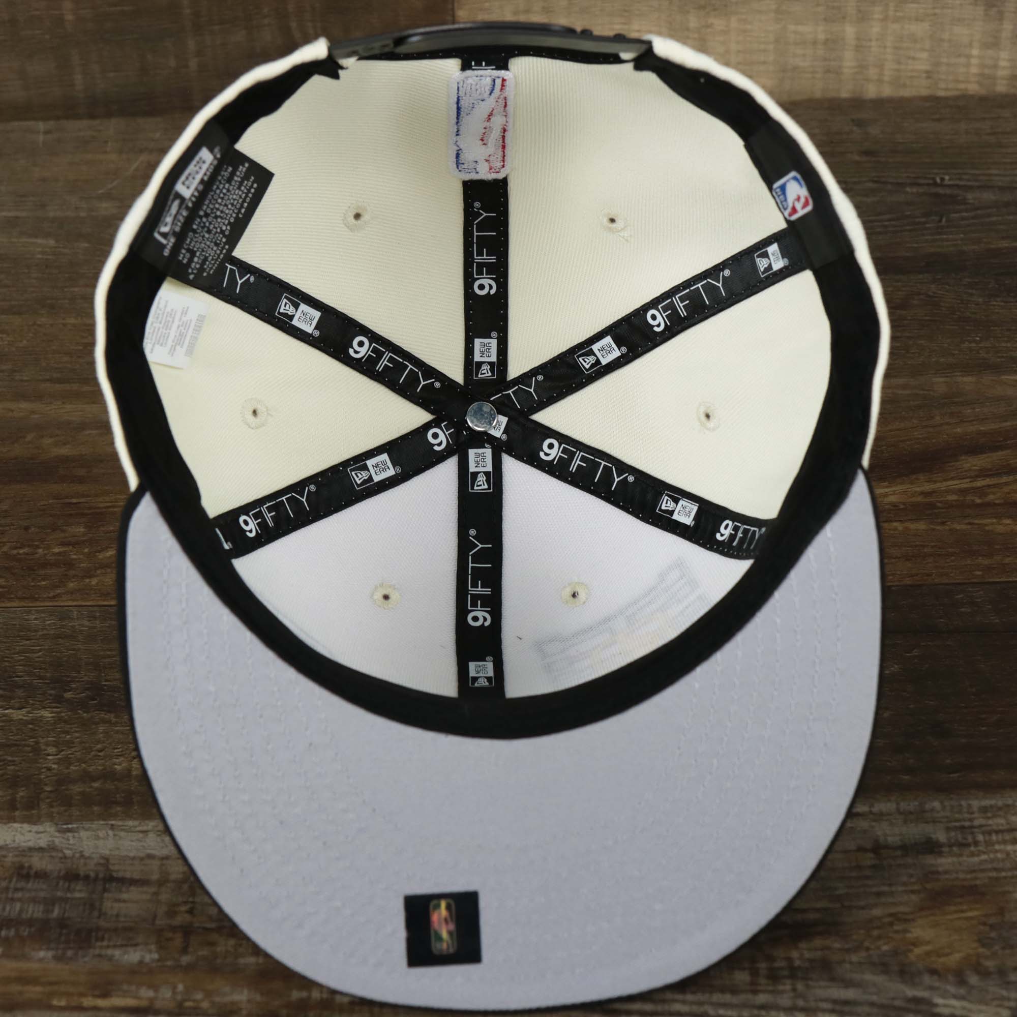 Utah Jazz NBA 2022 Draft Gray Bottom 9Fifty Snapback | New Era Cream/Black