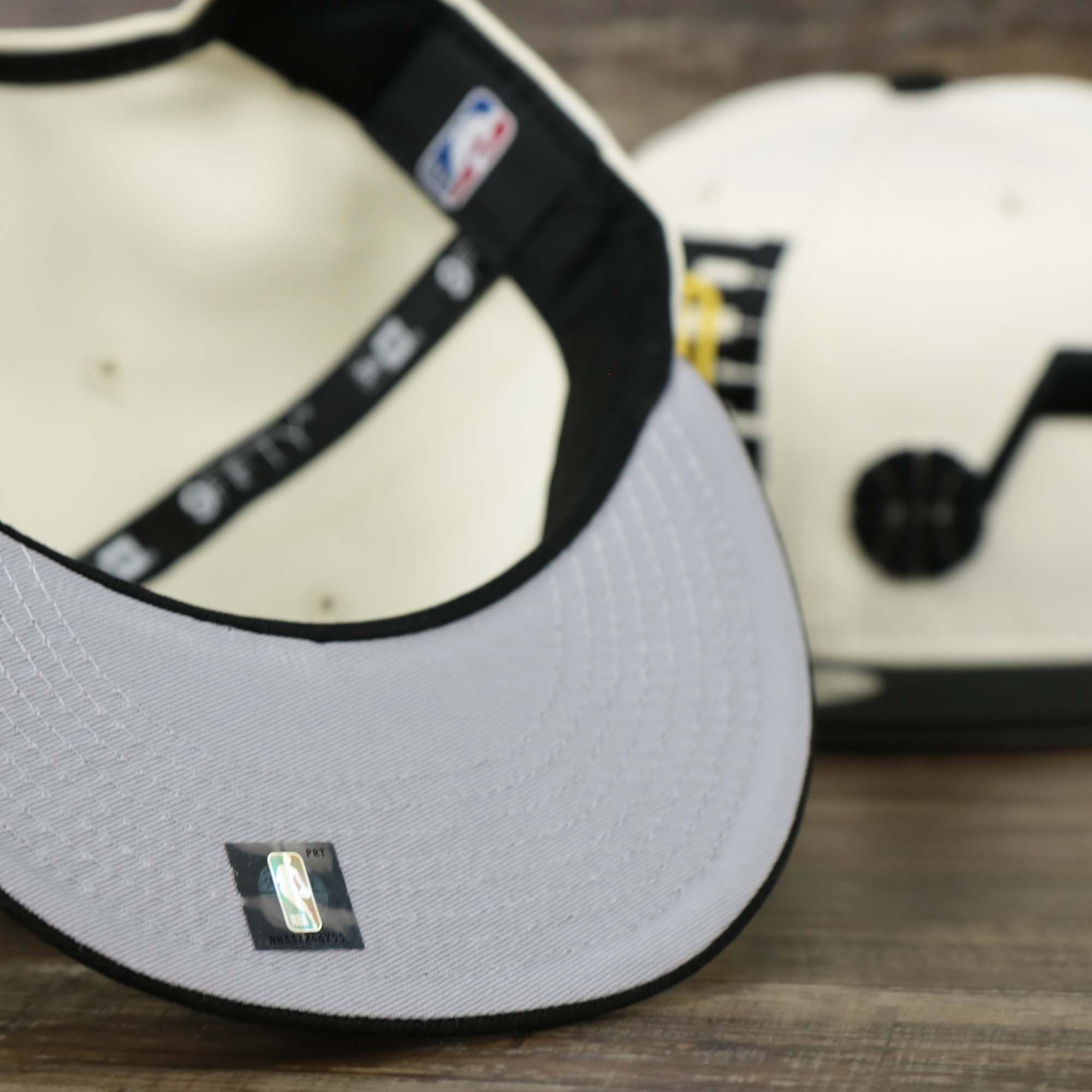 Utah Jazz NBA 2022 Draft Gray Bottom 9Fifty Snapback | New Era Cream/Black