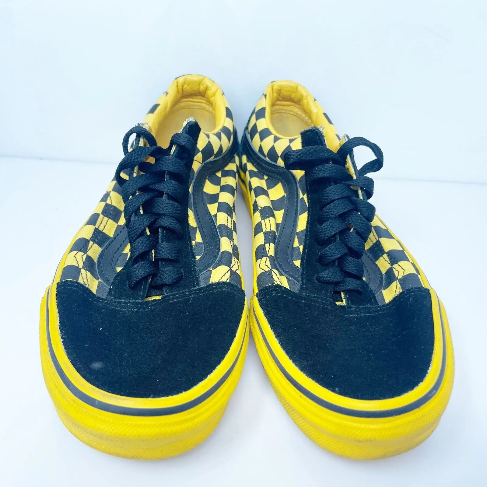 Vans Unisex Off The Wall 721356 Yellow Casual Shoes Sneakers Size M 8 W 9.5